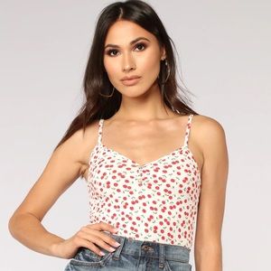 Fashion Nova Cherry Crop Top